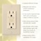 Faith Self-Test 15A GFCI Outlet Receptacle with Wall Plate, Ivory, PK 10 GLS-15A-IV-10 - alternate 8
